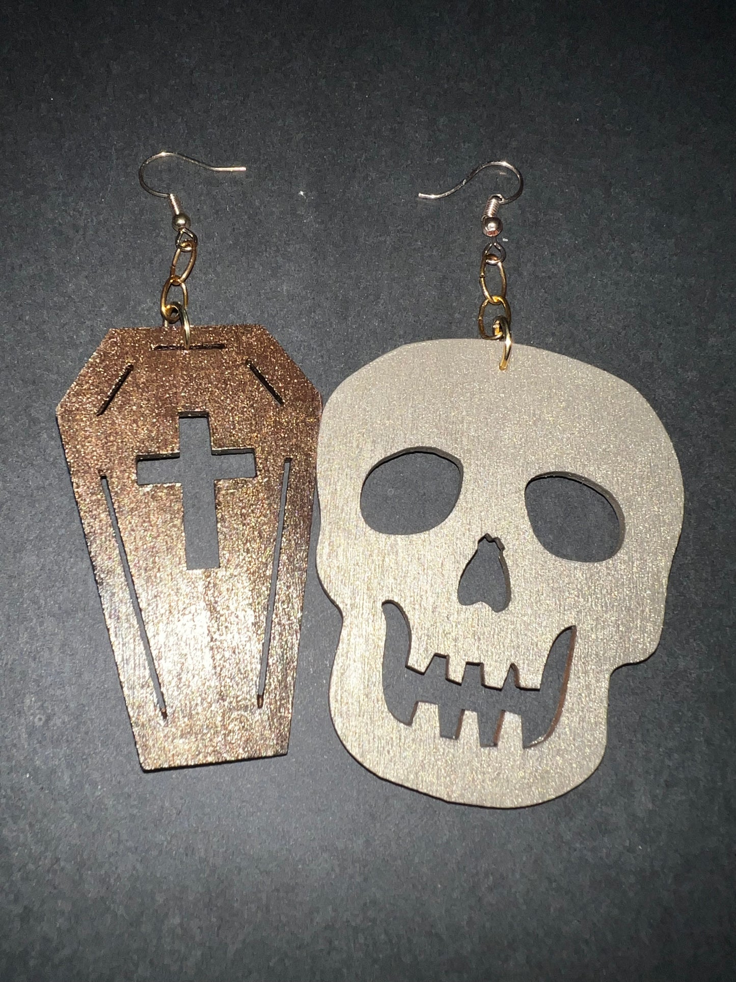 Skull & Coffin Earrings