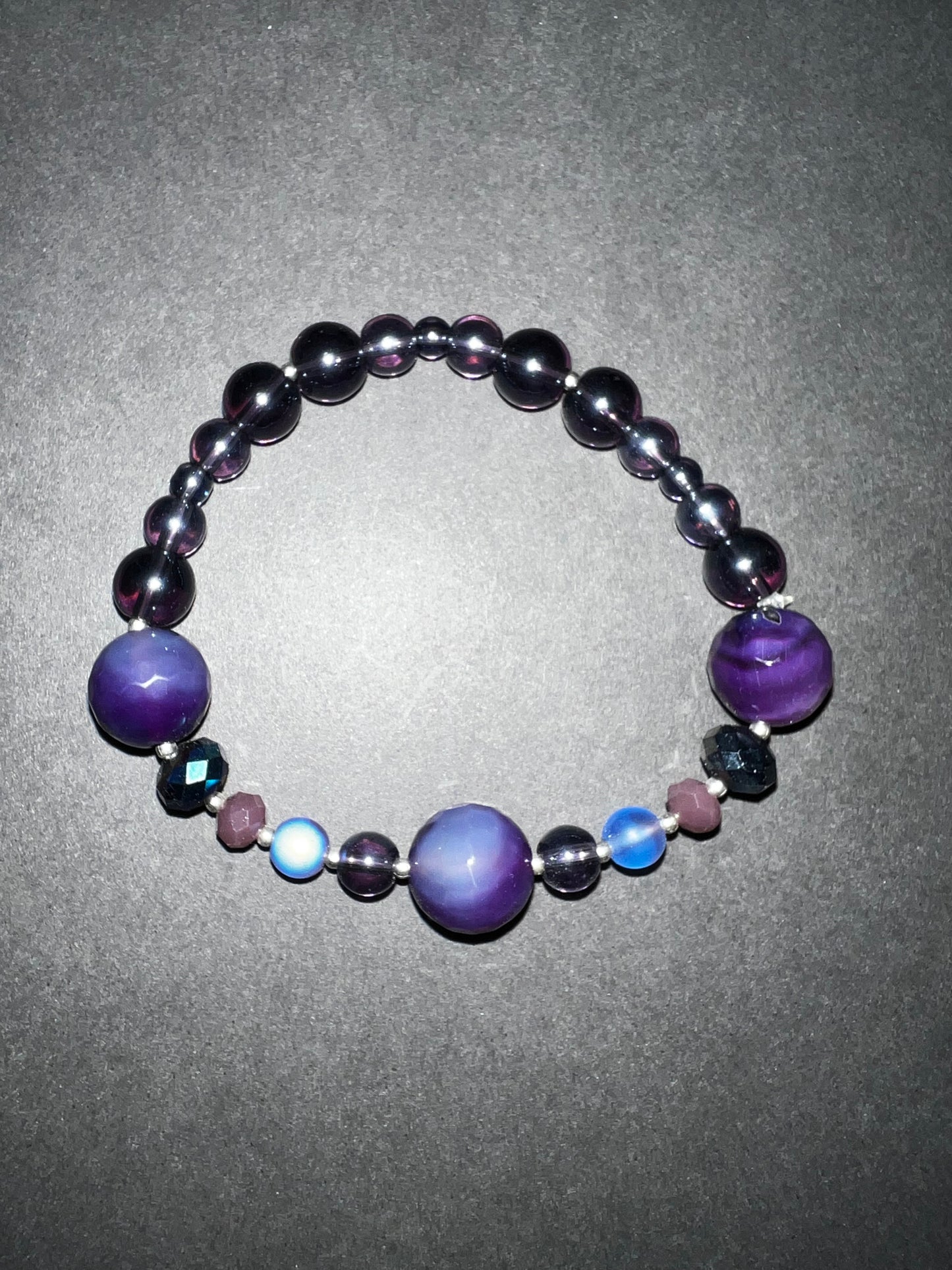 Purple Pleasures Bracelet & Earrings Set