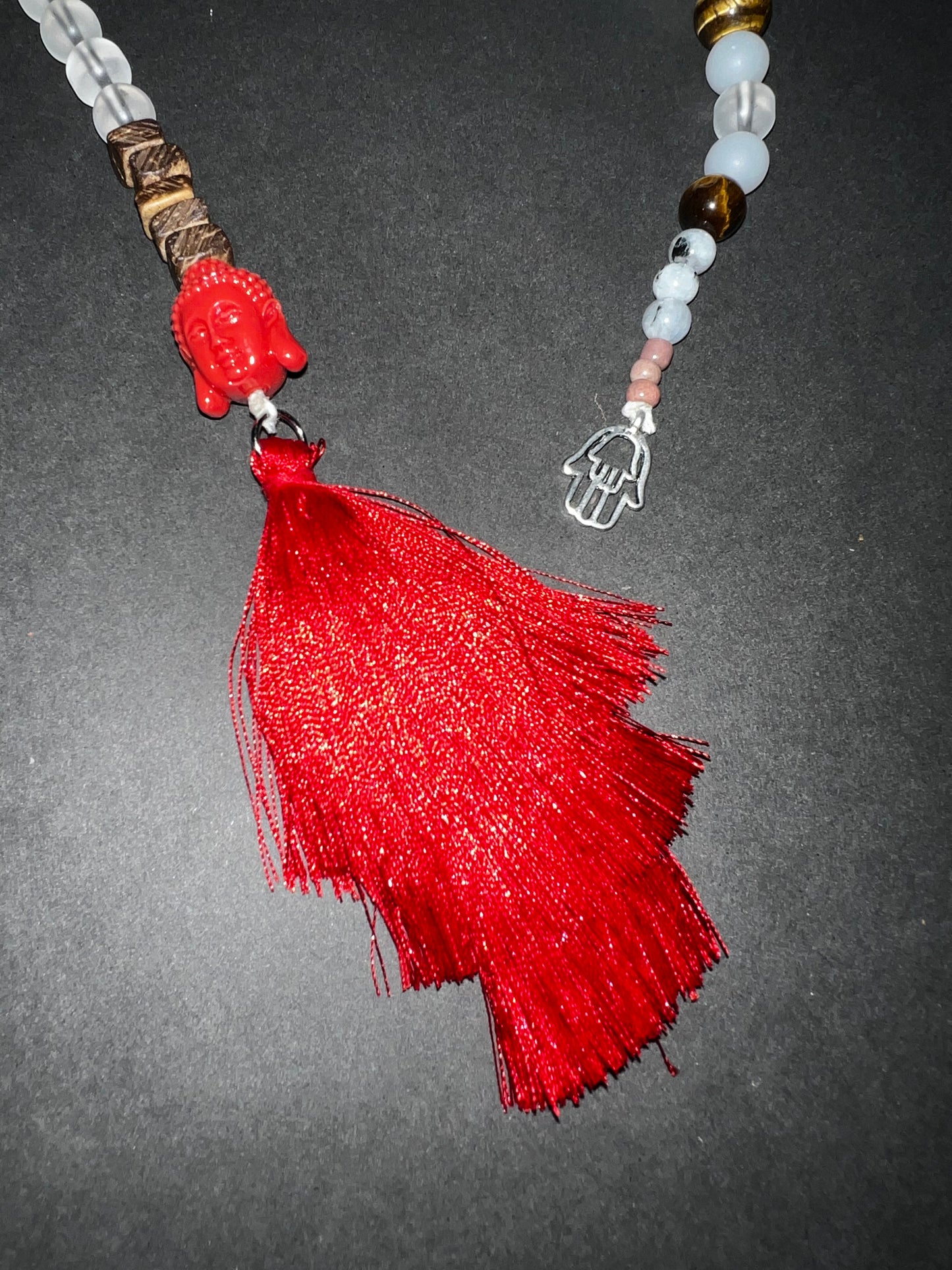 Red Buddha Meditation/Prayer Beads