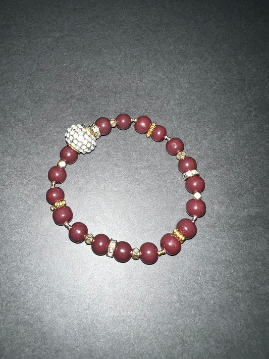 Carnelian & Gold Bracelet