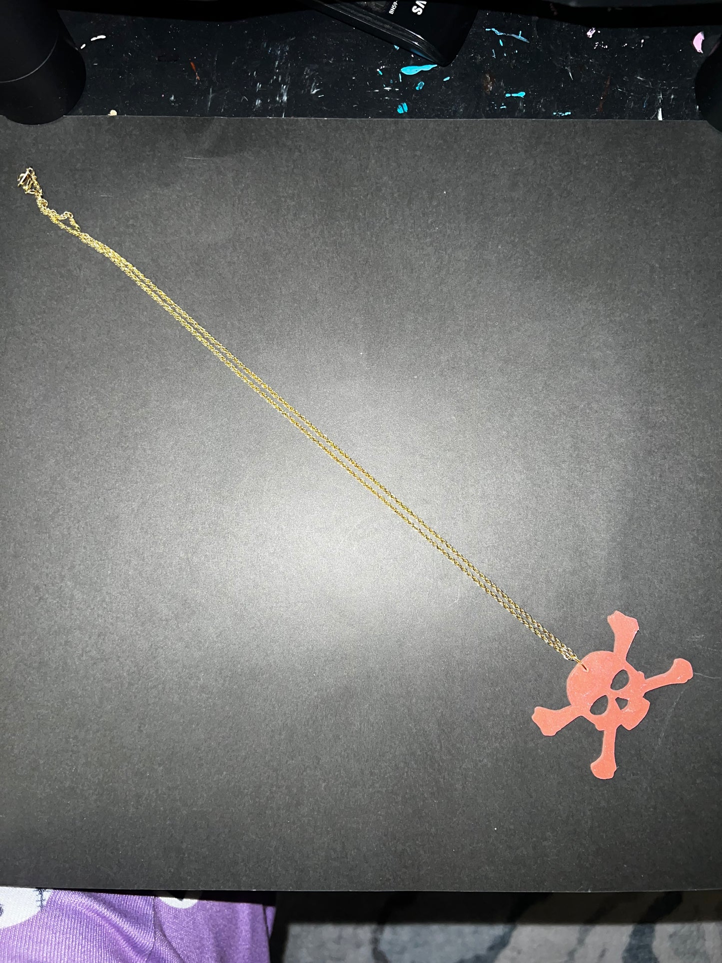 Skull & Cross Bones Earring & Necklace Set