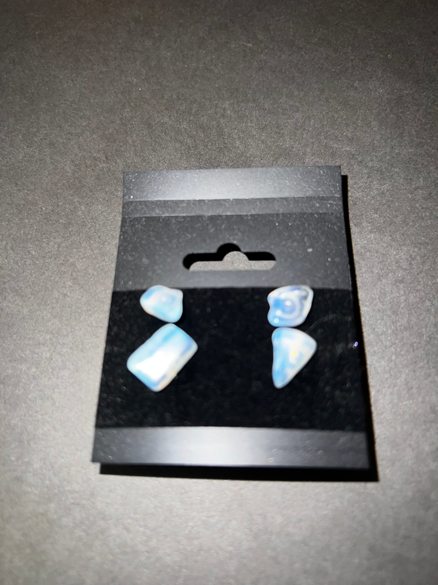 Semi-Precious Stud Earrings