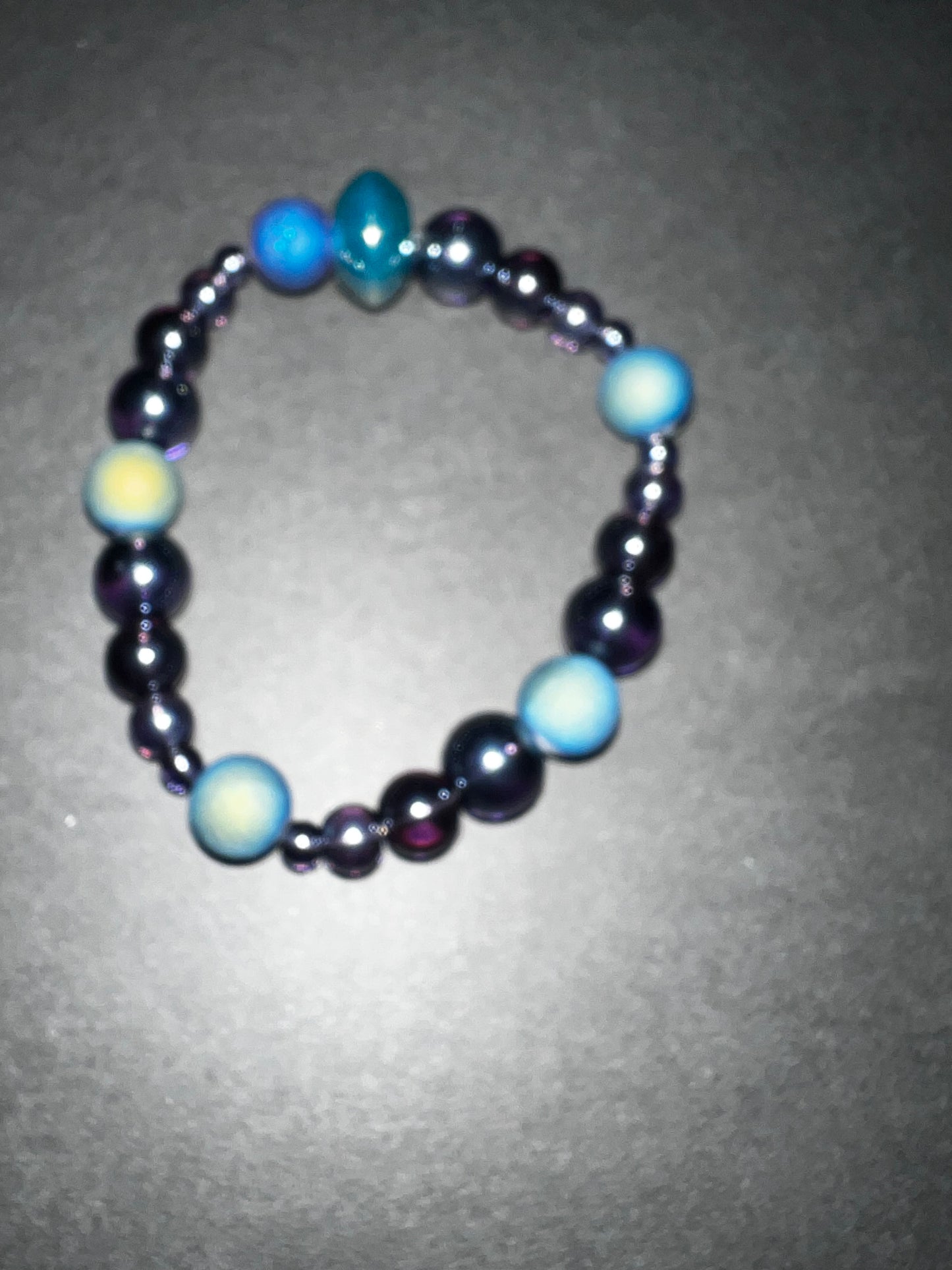 Blue/Green Druzy Bracelet Set