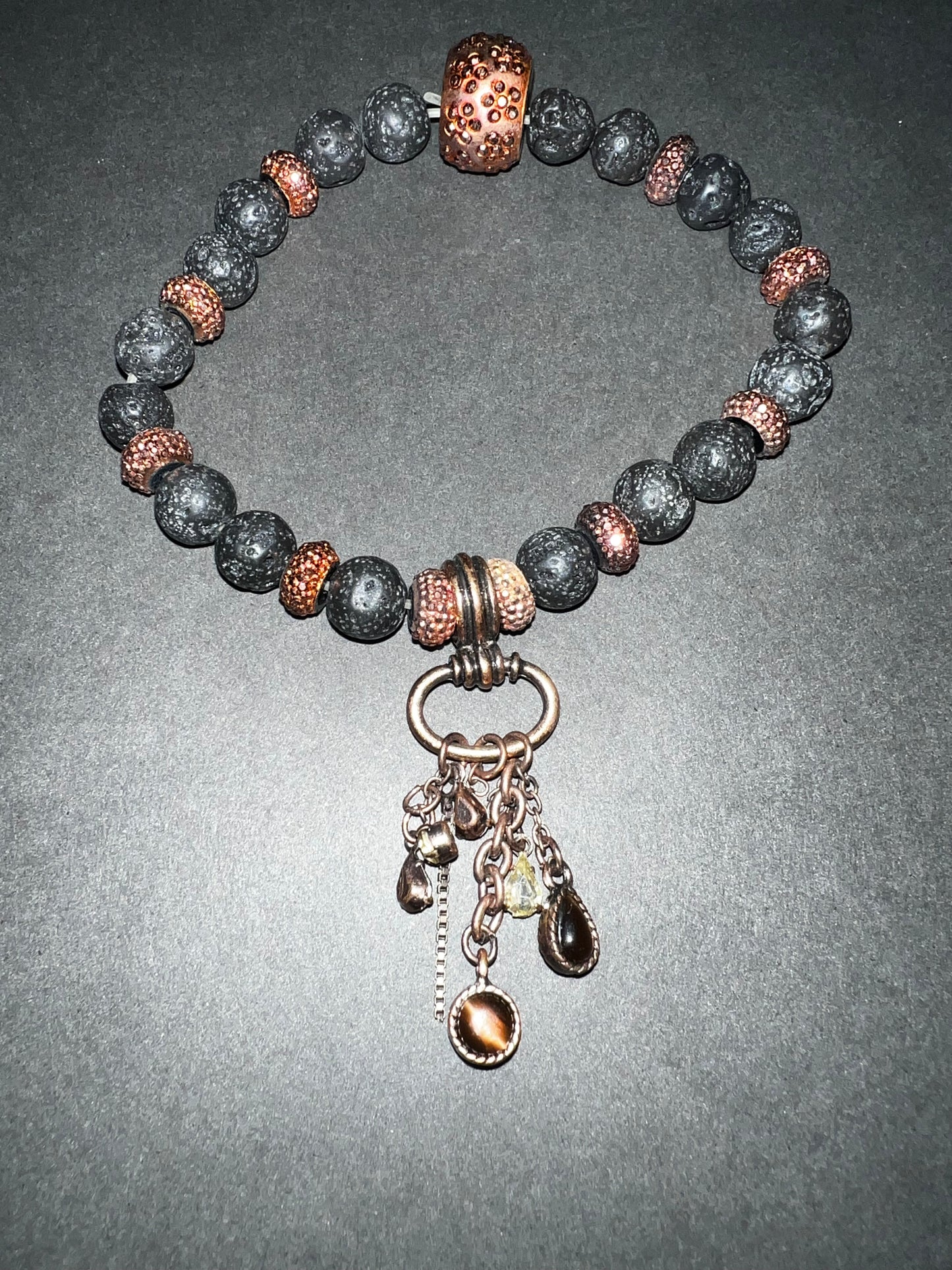 Orange & Black Cross Bracelet Set