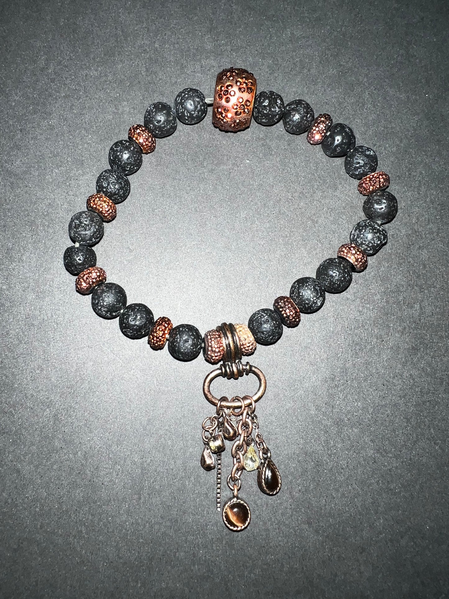 Orange & Black Cross Bracelet Set