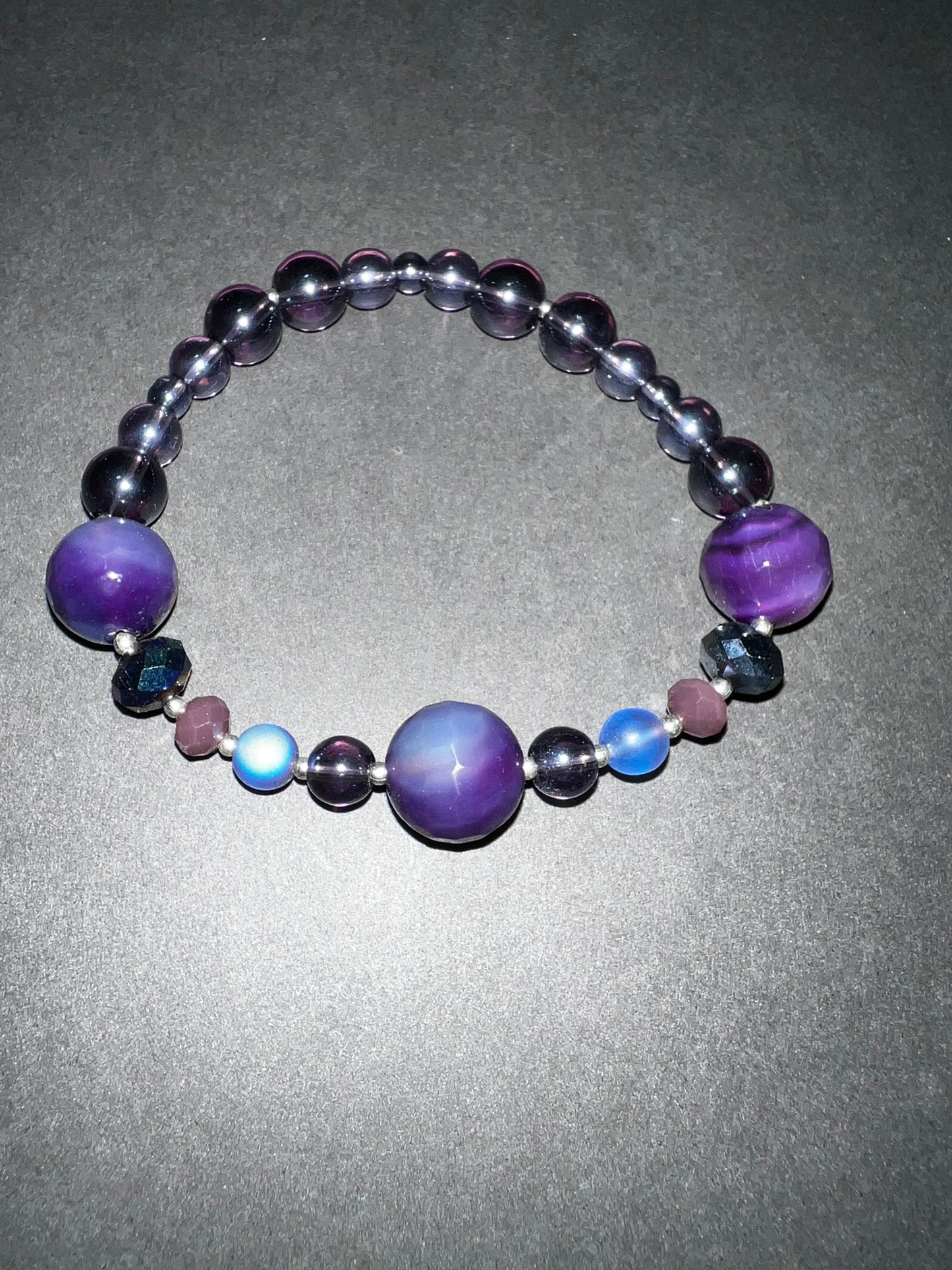 Purple Pleasures Bracelet & Earrings Set