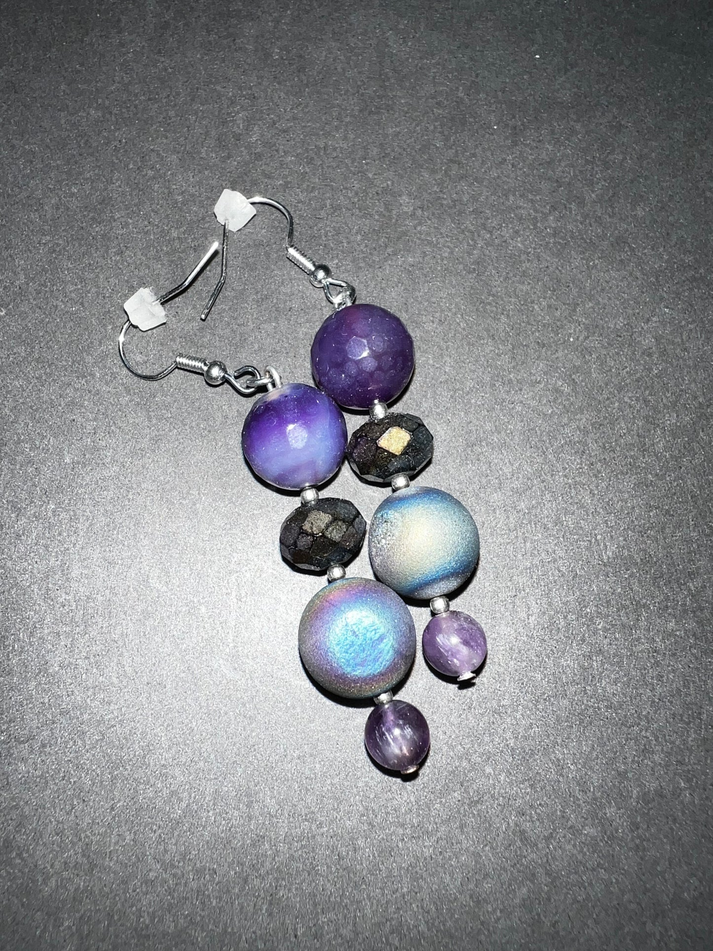 Purple Pleasures Bracelet & Earrings Set