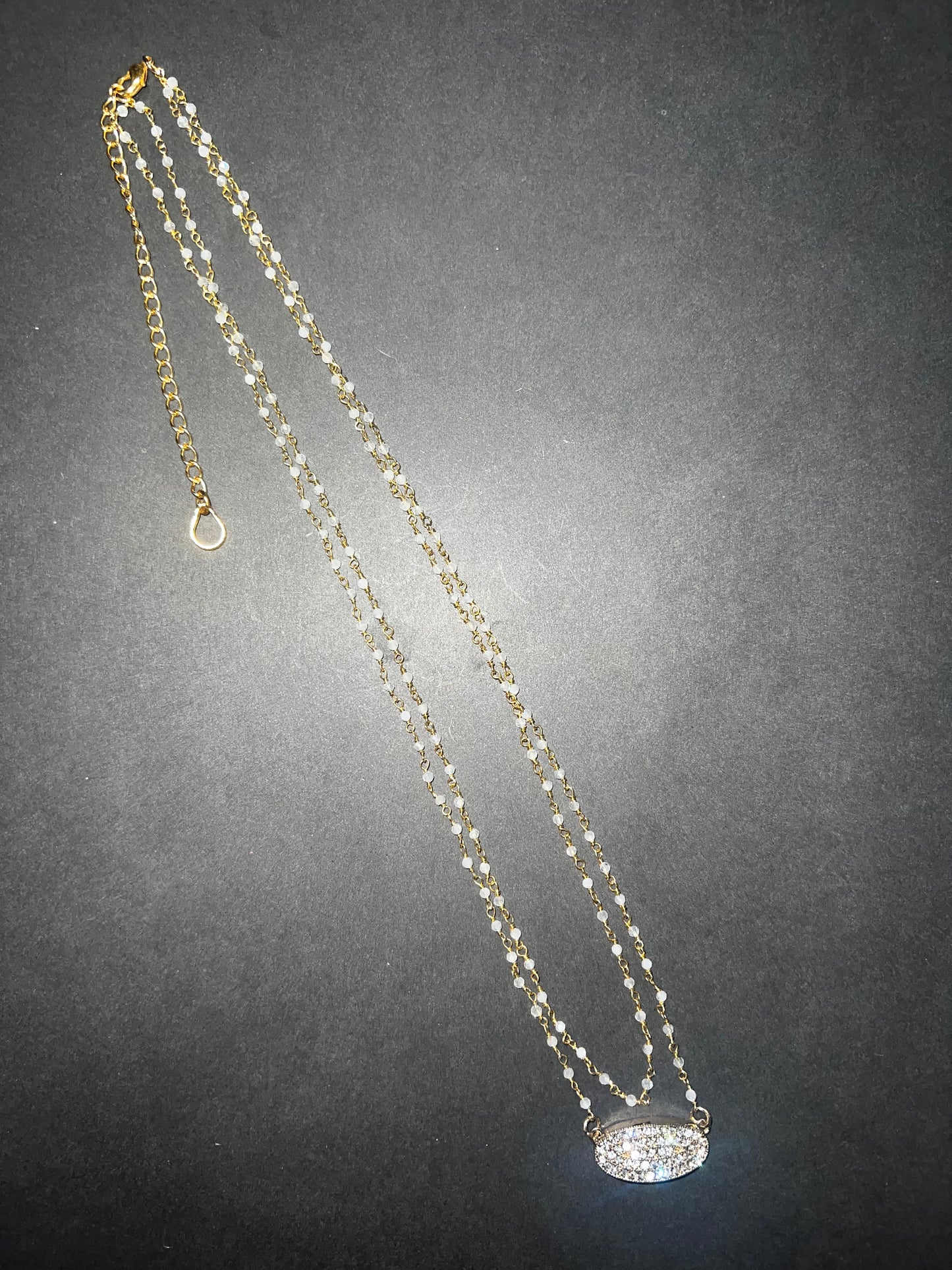 Prayer Bead Necklace - White Quartz