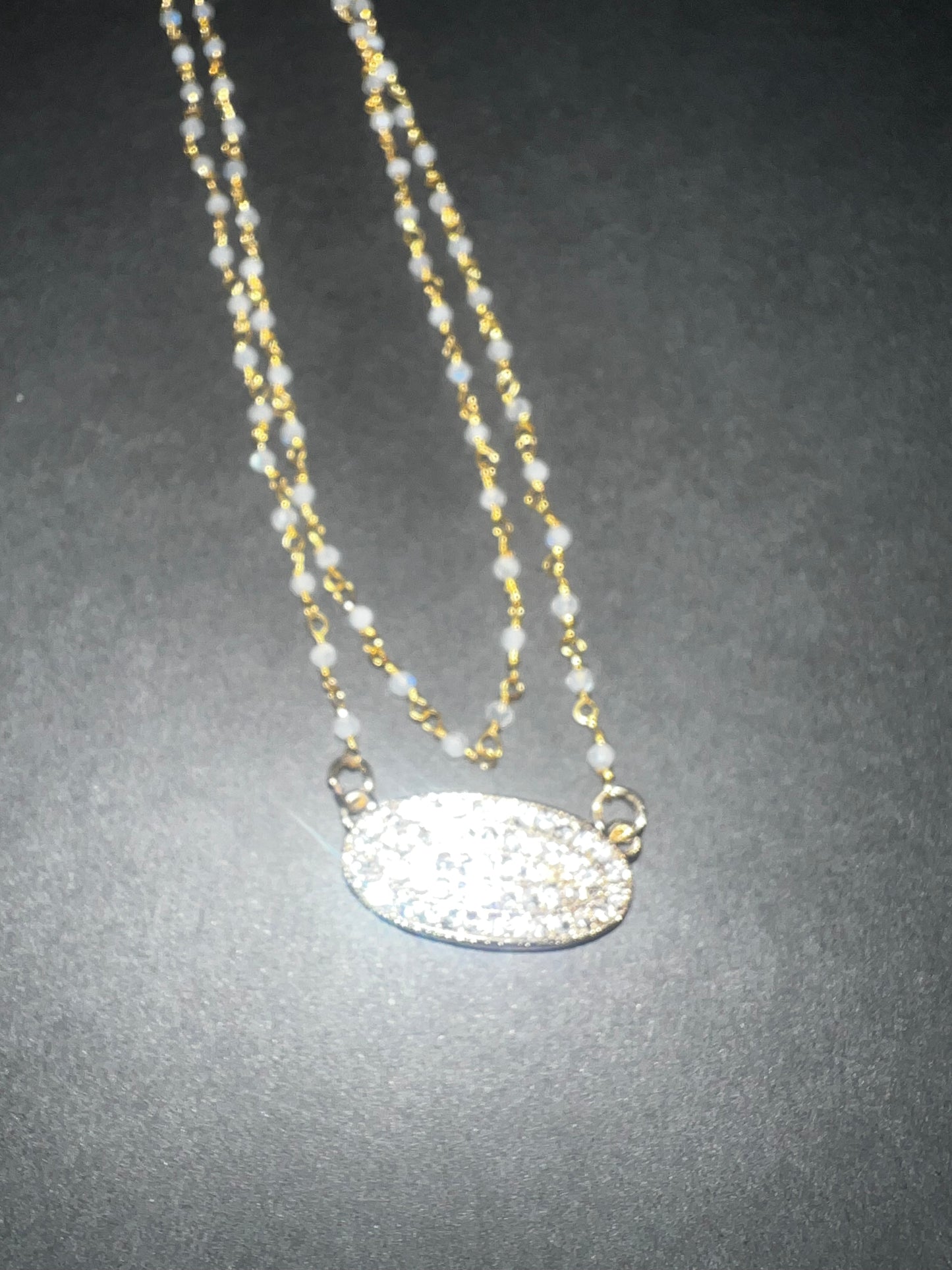 Prayer Bead Necklace - White Quartz