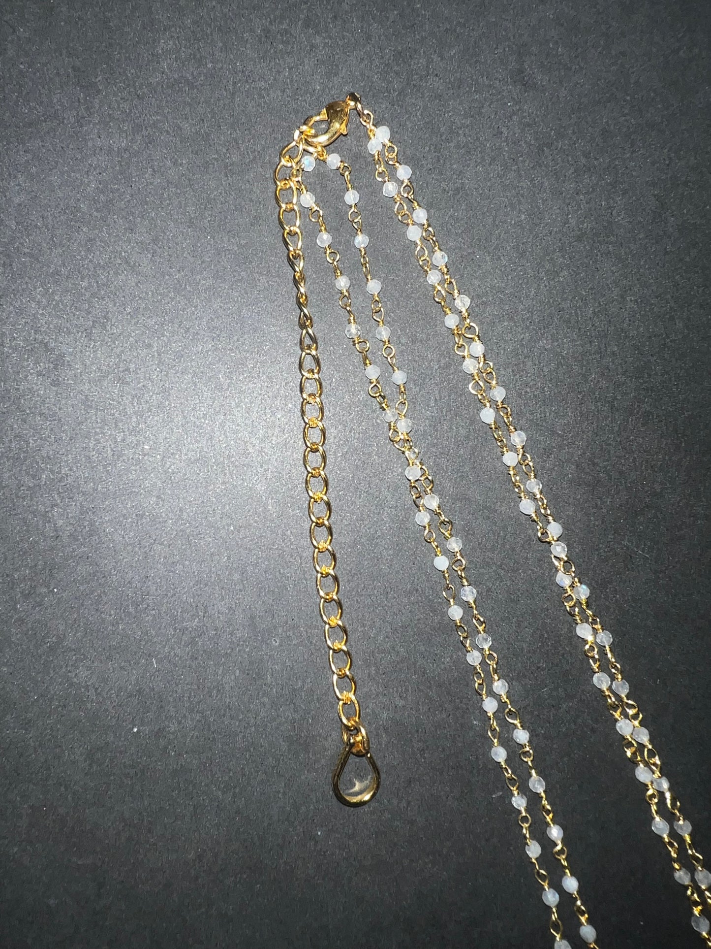 Prayer Bead Necklace - White Quartz