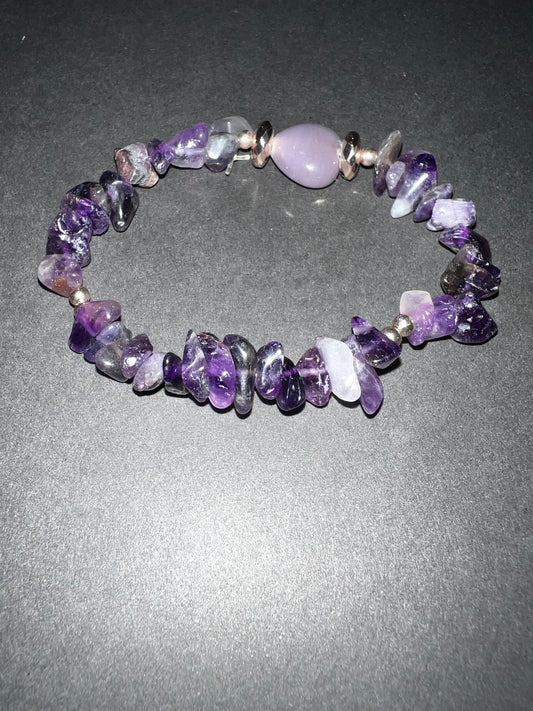 Amethyst & Gold Bracelet