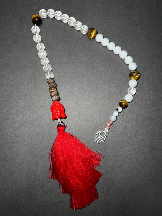 Red Buddha Meditation/Prayer Beads