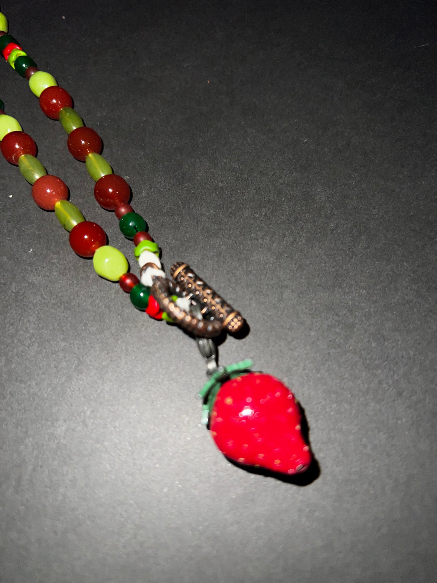 Strawberry Dreams Necklace & Bracelet Set