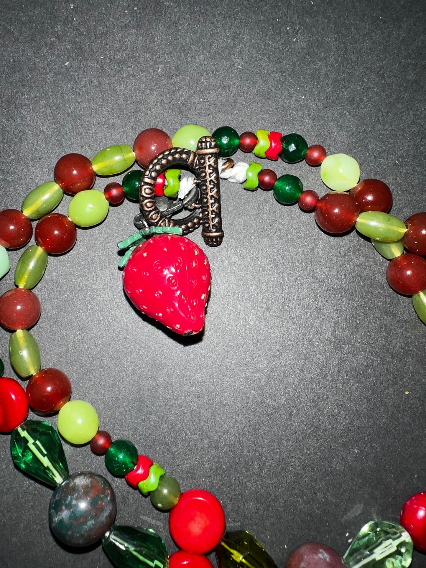 Strawberry Dreams Necklace & Bracelet Set