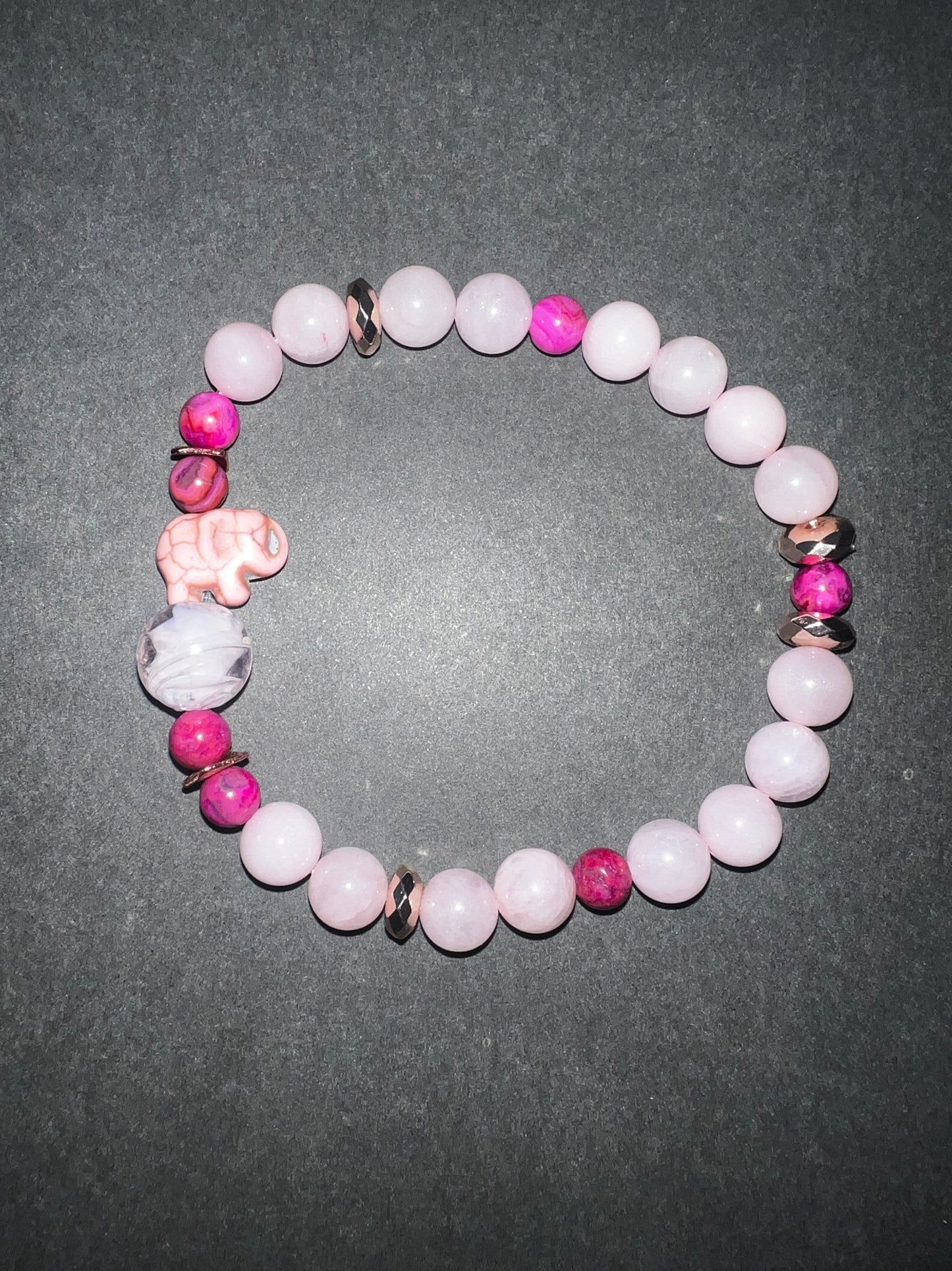 Pink Elephant Bracelet