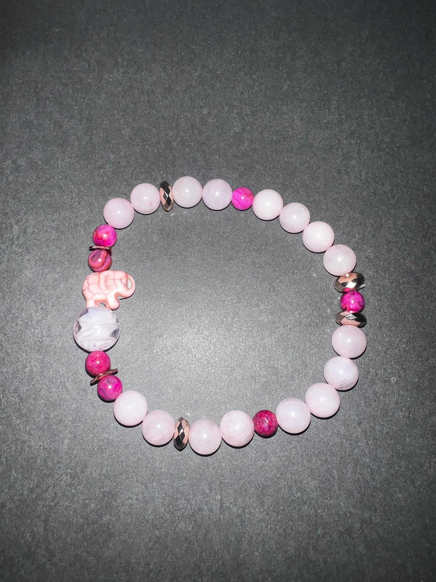 Pink Elephant Bracelet