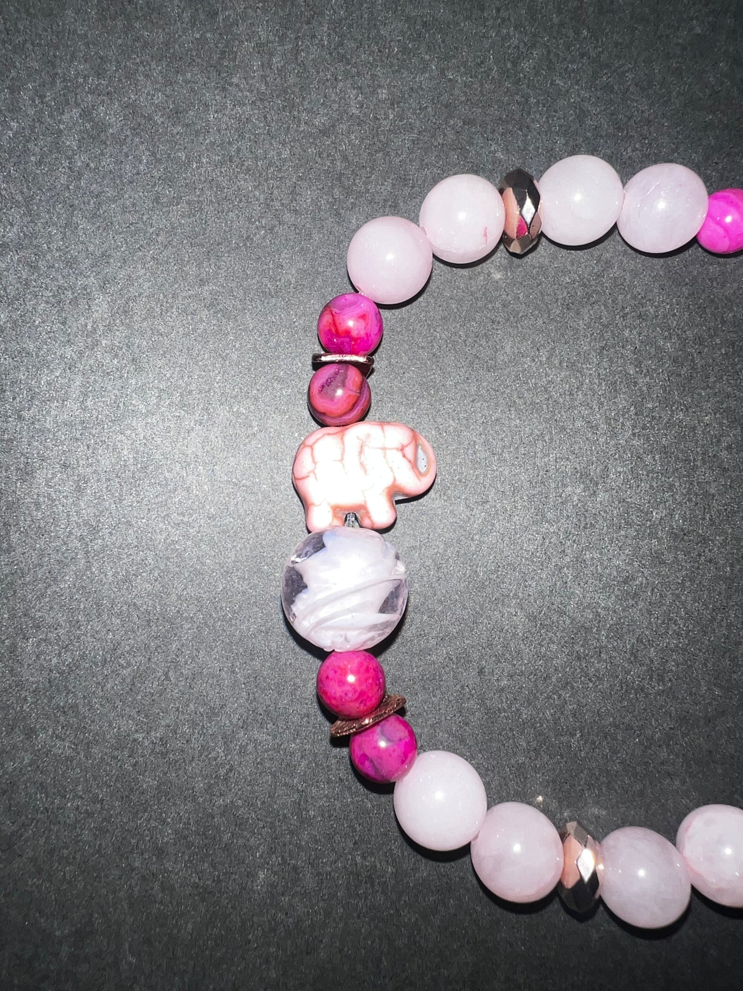 Pink Elephant Bracelet