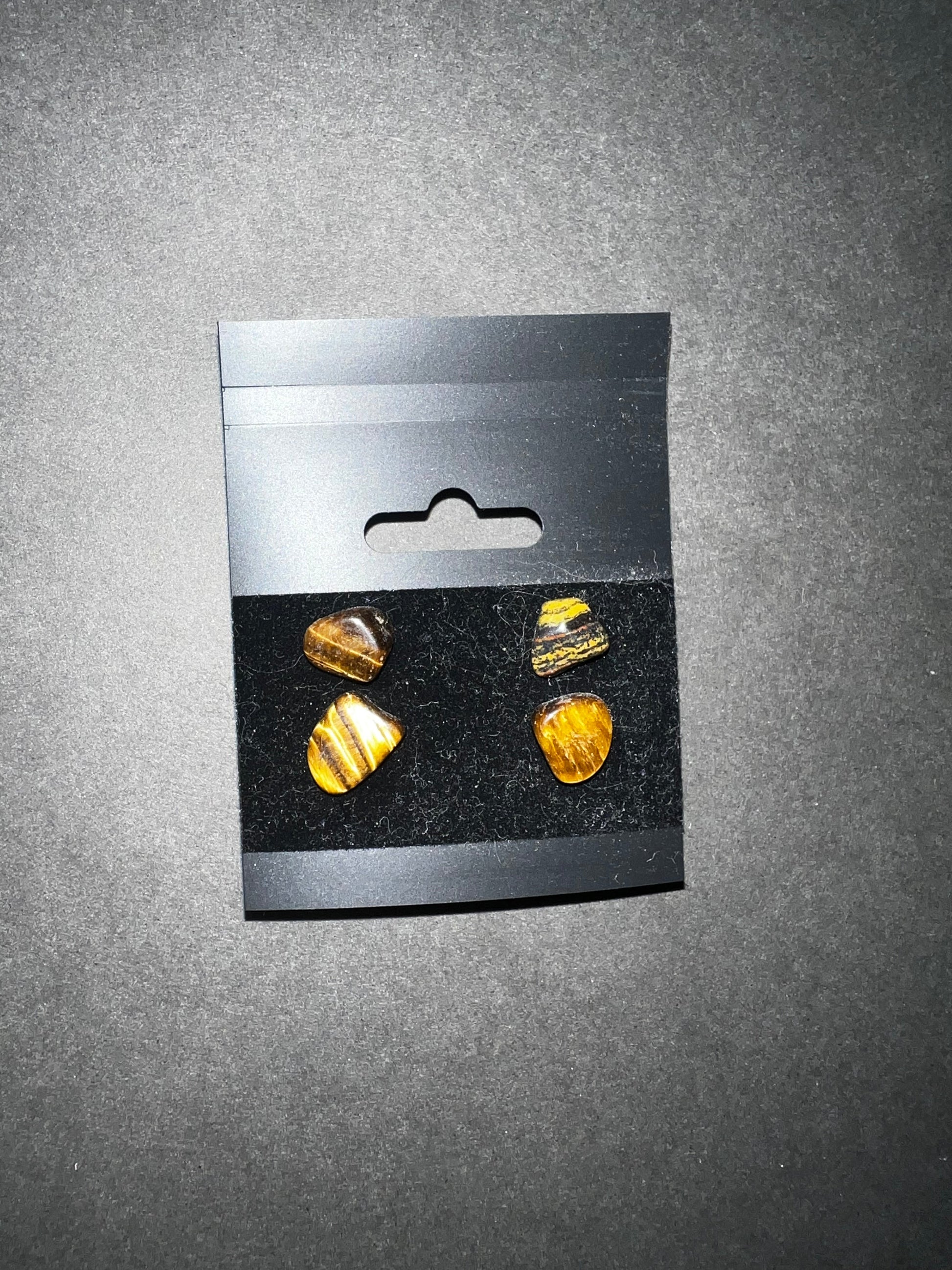 Tigers Eye Stud Earrings