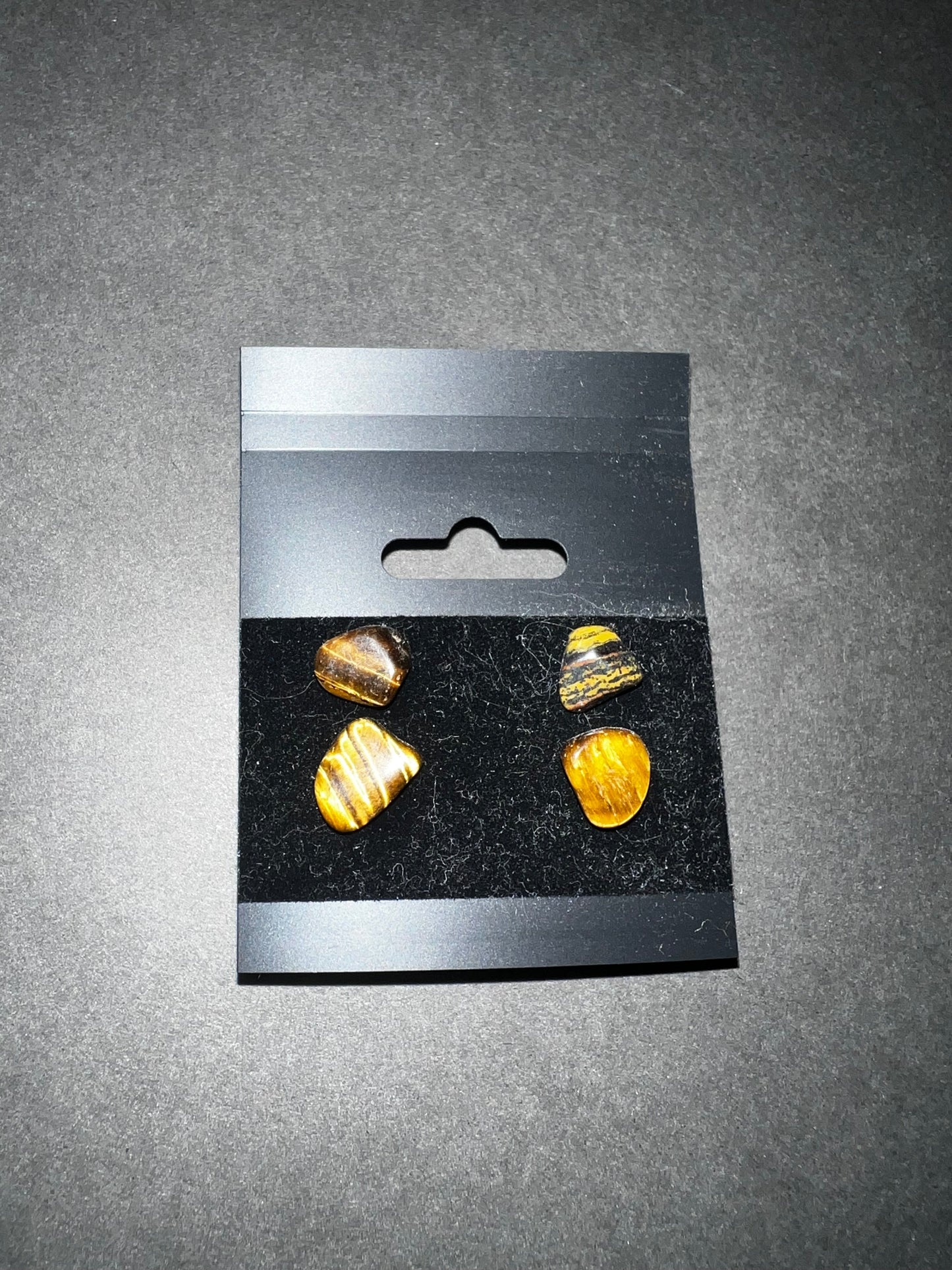 Tigers Eye Stud Earrings